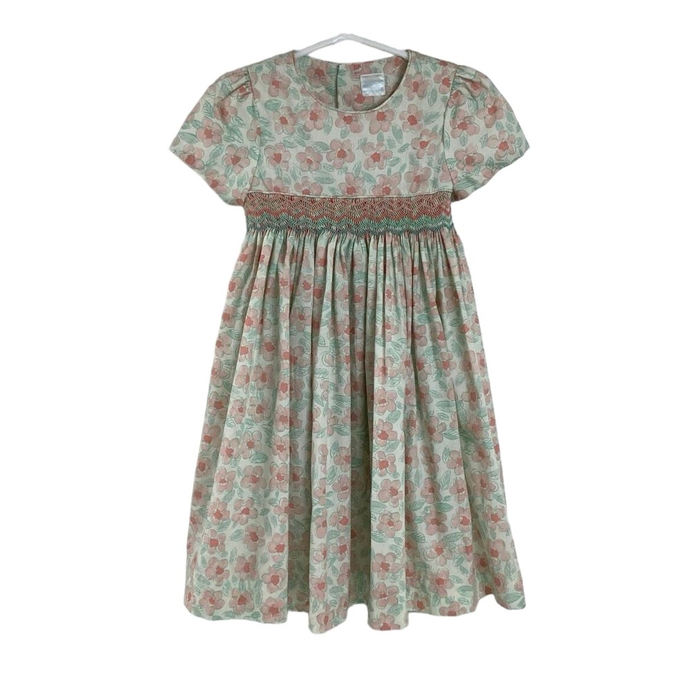 Edgehill Collection Smocked Pastel floral dress size 3T EUC